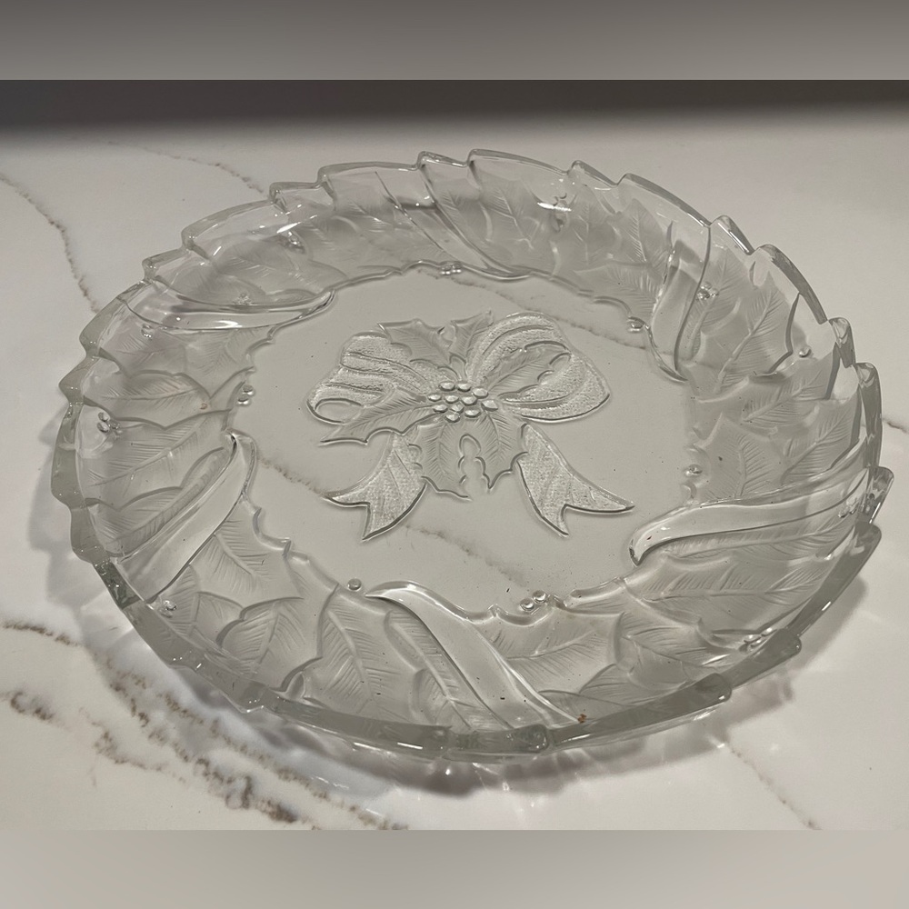 Fifth Avenue Crystal Holly Platter
